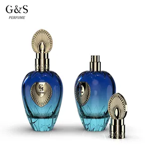 Bottiglia di profumo di vetro di lusso 100 ml bottiglie di profumo fantasia nuovo design vuoto botol parfum produttore