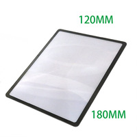 Loupe de lecture A5 pleine page ultra-fine en PVC 180x120mm, feuille grossissante portable pour livres, journaux, bibliothèque, cartes de visite