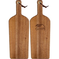 Planche à découper en bois d'acacia en forme de bouteille de bière ou de vin, en bambou, pour charcuterie, plateau à fromages, outil de cuisine, gadget