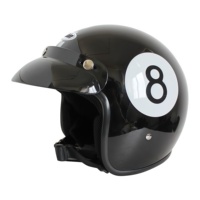 Casque de moto vintage à visage ouvert imprimé sur mesure en usine, certifié DOT, casques de moto ECE 22.06