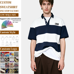 TKAN520 Man's <strong>Polo</strong> Shirt Custom Logo Print Embroidery Men <strong>Polo</strong> Short Sleeve Cotton Football Stripe <strong>Jumper</strong> <strong>Polo</strong> Shirts for Sports - Product Image 1