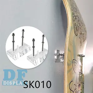 SK010-colgador de Skateboard, estante de exhibición de montaje en pared, organizador de tabla de surf, estante de almacenamiento