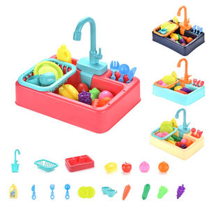 <span class=keywords><strong>Giocattolo</strong></span> stabilito del gioco della <span class=keywords><strong>lavastoviglie</strong></span> elettrica di plastica dei bambini del <span class=keywords><strong>giocattolo</strong></span> felice su ordinazione del lavandino della cucina - Product Image 1