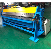 Équipement de pliage de tôles semi-automatique hydraulique, machine à plier les tôles avec une épaisseur de 0,1 à 2 mm en acier au carbone