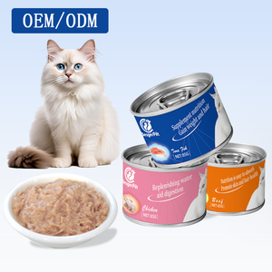 Alimento Húmedo Enlatado para Gatos al por Mayor, Carne Real, Sin Aditivos, Dieta Equilibrada, Comida Enlatada para Gatitos y Adultos - Product Image 4