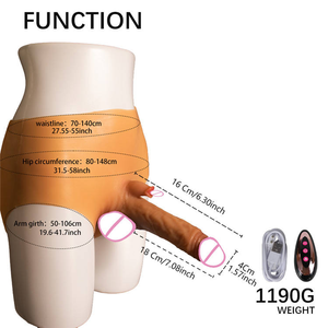 Nouveau Vibrateur Dildo Réaliste en Silicone pour Femme, Modèle Sexy et Chaud, Conçu pour les Femmes, en Forme de Pantalon en Cuir, Jouet Sexuel Adulte Doux - Product Image 2