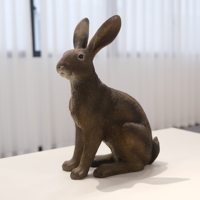 Nouveau Pâques décoratif résine antique lapin figurine personnalisé animal statue décor à la maison figurine vacances ornement