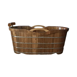 Vente en gros de baignoire moderne ovale en bois glacée pour 1 à 2 personnes baignoire de <span class=keywords><strong>spa</strong></span> baignoire plongeante en PVC avec contrôle <span class=keywords><strong>Balboa</strong></span> couvercle personnalisable - Product Image 1