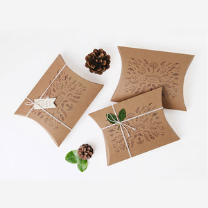 Customized High Quality Small <strong>Personalised</strong> <strong>Pillow</strong> Paper Box New Arrival Fo Simple Elegant Folding Paper Gift Candy Packaging Box - Product Image 5