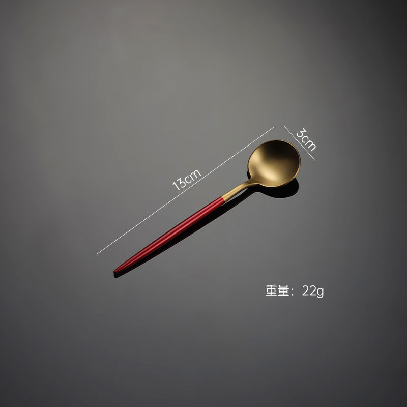 Red tea spoon