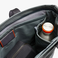 Sac fourre-tout pour ordinateur portable résistant à l'eau, grande capacité, fermeture éclair, sac à bandoulière en polyester pour le bureau et les voyages