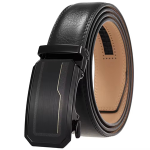 LY36-24559-1 Cinturón <span class=keywords><strong>de</strong></span> <span class=keywords><strong>Cuero</strong></span> Ajustable <span class=keywords><strong>para</strong></span> <span class=keywords><strong>Hombre</strong></span>, Cinturones <span class=keywords><strong>de</strong></span> <span class=keywords><strong>Cuero</strong></span> Negro <span class=keywords><strong>para</strong></span> <span class=keywords><strong>Hombre</strong></span> <span class=keywords><strong>de</strong></span> Negocios con Hebilla Automática - Product Image 2