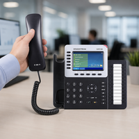 Telefono IP Aziendale Grandstream GXP2160 a 6 Linee, Display LCD a Colori da 4,3 Pollici, Tasti a Due Colori, 24 BLF, Conferenza a 5 Vie, Gigabit PoE VoIP