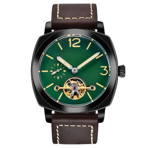 Montres mécaniques de luxe automatiques OEM pour hommes, bracelet en cuir, boîtier de 24 mm, marque Miyota, très demandées - Product Image 6