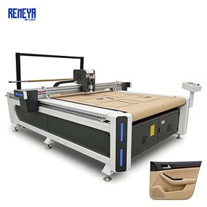 Máquina de corte industrial REMEYA para tapetes de coche, 220V, mesa de fijación, PLC, motor de 90KW, rodamientos. - Product Image 1