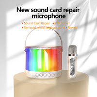 Altavoz Bluetooth RGB de 8W para Fiestas en Casa, Karaoke para Niños, Compatible con TF, AUX, Conexión Inalámbrica