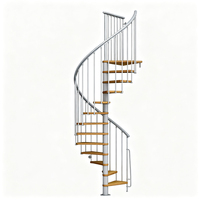 Escalier en colimaçon métallique pour intérieur, escalier extérieur, système d'escalier moderne, design d'escalier