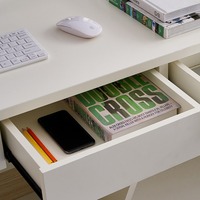 Table de bureau en mélamine blanche, comptoir de réception, mobilier de bureau, table de réception, table de bureau, escritorio, mesa de escritorio