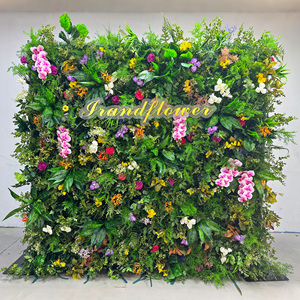 8ft X 8ft Custom 5D Silk and Plastic Flower <strong>Wall</strong> Backdrop Roll-up Wedding Floral Arrangements Floral <strong>Wall</strong> <strong>Decoration</strong> - Product Image 3