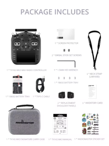 Hoshi <span class=keywords><strong>radiomaster</strong></span> <span class=keywords><strong>TX16S</strong></span> MK3รีโมทคอนโทรลสูงสุด Gemini Dual Band expresslrs xrossband CNC Hall gimbal Control - Product Image 6