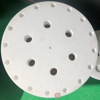 Placa Deflectora Redonda de PTFE Antiadherente, Sin Precipitaciones, Perforada con Precisión, Lámina de Sellado de PTFE con Orificios Perforados con Precisión CNC