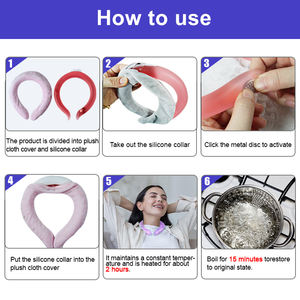 Pipa pemanas leher PCM yang dapat digunakan kembali dengan penutup bulu penghangat leher musim dingin dan hadiah untuk penghangat tangan & Kaki anak perempuan - Product Image 5