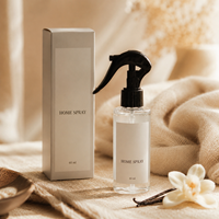 Vente en gros de spray d'ambiance écologique pour la maison, parfum musc de coton, capacité personnalisable, utilisation domestique, sans danger pour les animaux, étiquette personnalisée