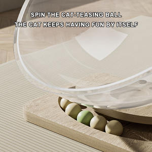 Bunnyhi Mw020 Bán Buôn Giường Vật Nuôi Acrylic Ice Nest Trong Suốt Bán Cầu Mèo Tổ Bán Kín Không Gian Viên Nang Mèo Giường Mèo Đồ Chơi - Product Image 3