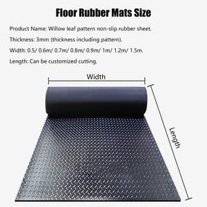 Tapis <span class=keywords><strong>en</strong></span> <span class=keywords><strong>caoutchouc</strong></span> à plaque diamantée <span class=keywords><strong>de</strong></span> haute qualité et à prix raisonnable avec service <span class=keywords><strong>de</strong></span> découpe, dureté Shore 38~65 - Product Image 3