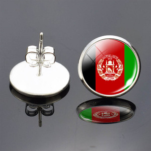 Manufacturer 232 Countries Flag Inspirational Glass Cabochon Charm Pendant Bangle Bracelet Necklace Earrings Jewelry Set