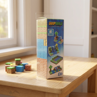 Snapbuild Juego de 81 Bloques de Construcción de Plástico, Juguete Educativo para Niños de 3+ Años, Unisex