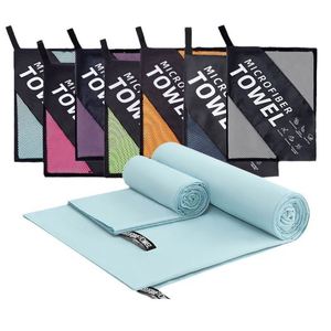 Double-Sided Woven Microfiber Ice-Cooled Quick-Dry Embroidered Sports Towel Solid Pattern Rectangle Design Adult Customizable - Product Image 6