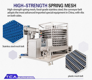 Machine de surgélation rapide IQF, congélateur à choc, congélateur spirale, congélateur Humberg, congélateur spirale simple pour homard et crevettes - Product Image 4