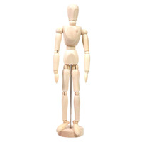 Modèle de mannequin articulé réglable de 8 à 12 pouces, modèle de corps humain en bois, mannequin de dessin et d'esquisse pour artistes