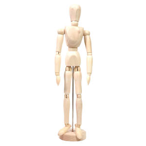 Manekin Kayu Model Tubuh Manusia 8-12 Inci, Dapat Dipindahkan dan Disesuaikan, untuk Menggambar dan Sketsa bagi Seniman - Product Image 3
