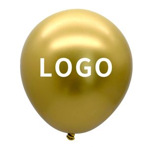 Globos de Látex Metálicos de Alta Calidad con Logotipo Personalizado Impreso en Color Perla - Product Image 1