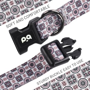Luxury Custom Polyester Small <strong>Dog</strong> <strong>Collar</strong> with Animal Pattern Elegant Rose Gold Buckle Breakaway Anti-Choke Design Sash <strong>Bell</strong> - Product Image 5