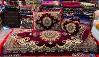 Ensemble de coussins et de housses de coussin de style Toshak afghan fabuleux |    Toshak Afghani, siège au sol arabe, siège au sol oriental