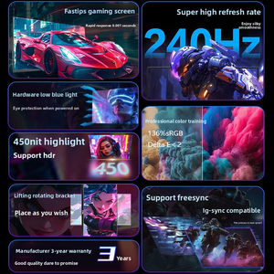 Fabricante 60HZ/100HZ/120HZ/180HZ/240HZ PC Pantalla LED 1K/2K/4K Flat 22/24/27 Inch <span class=keywords><strong>Computer</strong></span> Frameless Gaming Monitor - Product Image 2