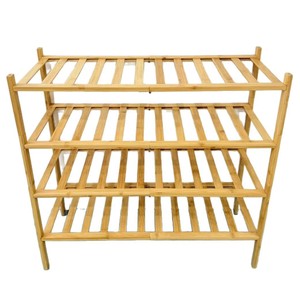 Bamboo <b>Shoe</b> <b>Rack</b> Multi Layer <b>Storage</b> For Dormitory And Rental Room Home Use - Product Image 1