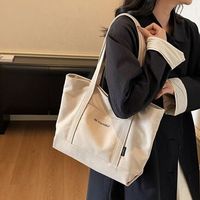 Sac fourre-tout personnalisé avec logo imprimé, sacs fourre-tout de luxe en toile, sacs à bandoulière pour femmes, sac avec fermeture à glissière