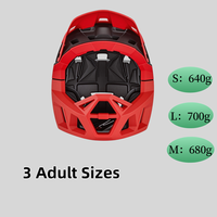 Casque de vélo de montagne intégral Worldcycle ZL-B068, coque en PC couleur unie, EPS léger, imperméable, doublure souple pour vélo de route
