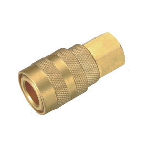 Brass Quick Coupling 1/4 Npt For Air Compressor Parts With Copper Plating - Product Image 2