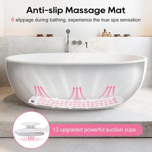 Tapis de bain à bulles, portable, intensité réglable à 6 niveaux avec pompe électrique et oreiller <span class=keywords><strong>gonflable</strong></span>, certifié CE pour hôtel - Product Image 4