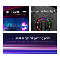 Monitor Ultra WLED 4K UHD de 32 Pulgadas, 144Hz HDR, con Interfaz DP para Escritorio/PC/PS5