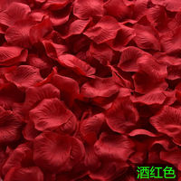 Pétales de rose artificiels pour décoration de mariage chinois, fleurs à main pour demande en mariage, Saint-Valentin, fournitures romantiques pour chambre
