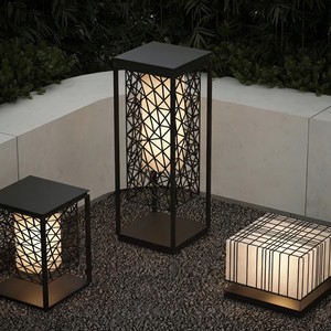 Lampes à pilier LED extérieures en aluminium pour jardin, villa, cour, éclairage paysager - Product Image 3