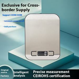 고정밀 10kg 스테인리스 스틸 전자 주방 저울 소형 식품 베이킹 그램 무게 저울 국경 간 측정 장치 - Product Image 2