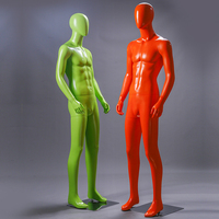 Maniquí de Fibra de Vidrio de Cuerpo Completo en Pose de Pie para Exhibición de Joyería en Tiendas de Ropa Masculina de Alta Gama, para Escaparates y Estantes