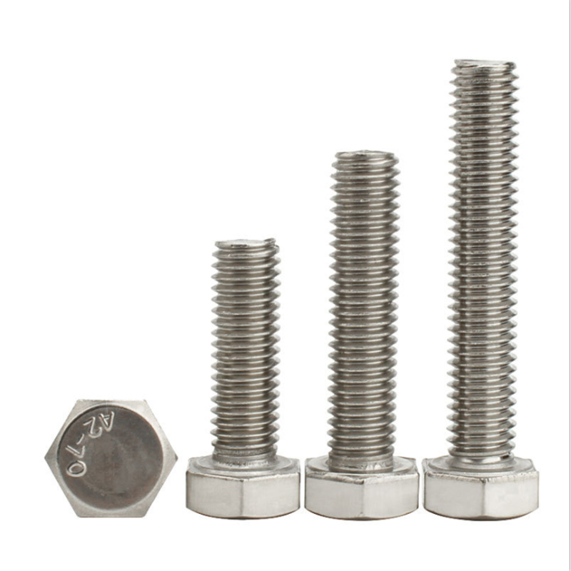 FAST Stainless steel A2 A4  hex bolt fasteners hex head screws M5 M6 M8 M10  DIN933